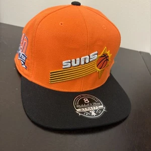 ADULT MITCHELL & NESS 40 YEARS 2008 PHOENIX SUNS SIZE 8 ORANGE/BLACK HAT - Picture 1 of 7