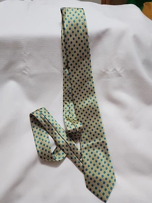 Corbata Alexander Julian Colores - Verde con Lunares Azules Foto 1 de 3