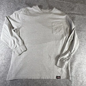 Dickies Grey Cotton Long Sleeve Pocket T-Shirt Men’s Size XL Flaw - Picture 1 of 9