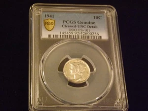 1941     Mercury Dime      DDO      PCGS  Genuine - Picture 1 of 2