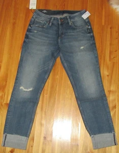 Silver Jeans Boyfriend Distressed 27x27-30,5 L Cuff/Uncuff Leg Jeans Neu mit Etikett schön - Bild 1 von 6