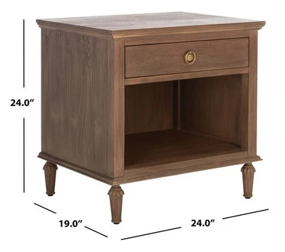 Safavieh LISABET 1 DRAWER WD NIGHTSTAND, Reduced Price 2172770931 SFV7704A - Image 1 of 4