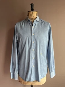 Trashness Shirt Mens Size L Blue Chambray Cotton Lond Sleeve - Picture 1 of 14