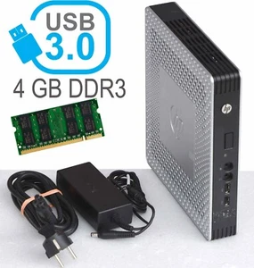 MICRO COMPUTER HP T610 DUAL CORE CPU 4GB DDR3 RAM 2x SATA USB 3.0 SOUND +NT #T61 - Bild 1 von 1