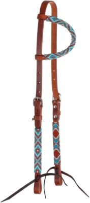 Circle Y Infinity Wrap Tack Set Sky Diamond One Ear Headstall & Breast Collar - Image 1 of 2
