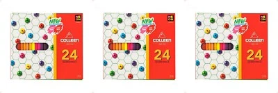 3x24 Colleen Pencils Premium Colored Art Painting Drawing Sketch Works Gift Kids - Image 1 of 4