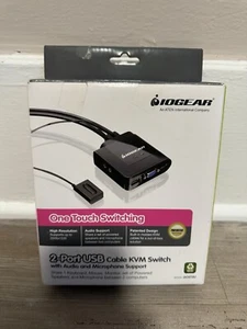 IOGEAR KVM GCS72U Câble USB 2 ports commutateur KVM - boîte ouverte ! Livraison gratuite ! - Photo 1/6