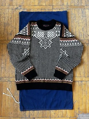Vintage Devold Sweater Men's LARGE Pure New Wool Nordic Knit Nordic Norwegian - Image 1 of 4