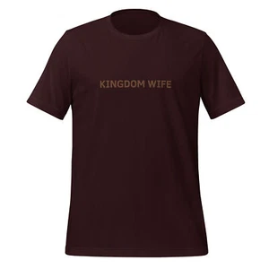 Kingdom Wife TShirt Aesthetic Christian Apparel Neutral Brown Shirt Women - Picture 1 of 11