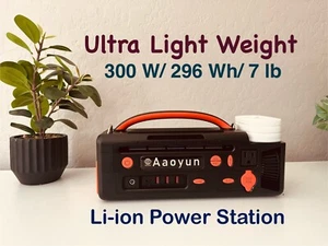 Light Weight Li-ion Portable Power Station 300W 296 Wh with Carrying Strap - Picture 1 of 15