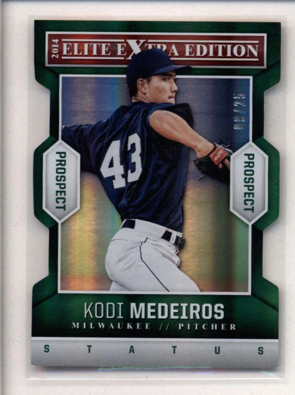 KOJI MEDEIROS 2014 ELITE EXTRA EDITION #12 STATUS DIE CUT #09/25 AN3288 - Image 1 of 1