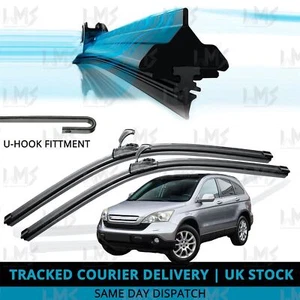 For Honda CR-V 2007-2012 Front Windscreen 26" 16" Flat Aero Wiper Blades Set - Picture 1 of 8