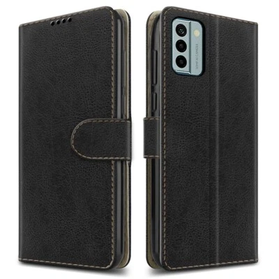 For Nokia G22 Case Slim Leather Wallet Flip Stand Phone Cover + Screen Protector - Image 1 of 4