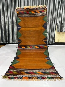 Alfombra Kilim Tribal 3x7 Bohemia Vintage Afgana Tradicional Decoración del Hogar de Alta Calidad - Imagen 1 de 18