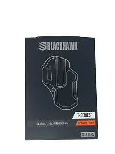 Blackhawk 410700BKR T-Series L2C Black Matte Polymer OWB - Fits Glock 17,19,22