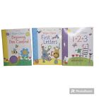 Usborne Preschool Wipe Clean Learning Activity Books Lot Of 3 Beginner