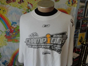 T-shirt vintage 2005 NBA Finals Champs San Antonio Spurs bianca nuova con etichette nuova con etichetta 2XL - Foto 1 di 4