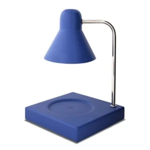 Memory Lane Candle Warmer Electric Halogen Lamp Stand CMC Royal Blue Silver 220V - Picture 1 of 6