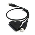 Dual USB Externer PC SSD Festplatte Laufwerk Adapter USB zu SATA 2,5" Konverter