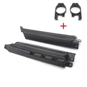 Black Front Fork Slider Guards Protection Cover Kit For Kawasaki KLX250R 200 - Picture 1 of 12