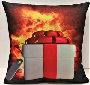 Almohada Cuadrada 18" x18" Navidad Vacaciones con Almohada Nueva - Imagen 1 de 2