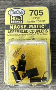 Kadee #705 HOn3 Magne-Matic Pre-assembled Couplers w/Draft Gear 2 Pairs NIP! - Picture 1 of 3