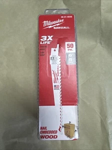 Milwaukee 48-01-6035 Bi-Metal Reciprocating Saw Blade - White (Pack of 50) - Picture 1 of 5