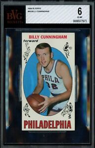 1969-70 Topps Basketball #40 Billy Cunningham Philadelphia UNC BVG 6 EX-MT LOOK!