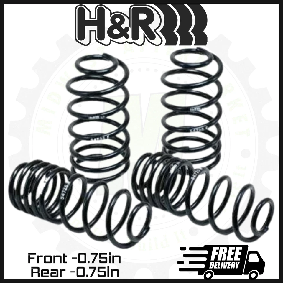 Molas rebaixadoras esportivas dianteiras e traseiras H&R | Compatível com 2008-2014 Mercedes Benz C63 AMG - Imagem 1 de 3