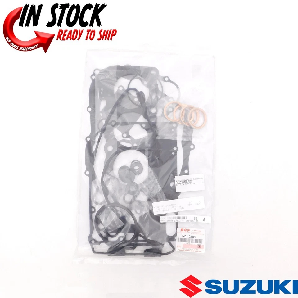 JUEGO DE JUNTAS Y ORING SUZUKI 2006-2024 GSXR750 GENUINO OEM NUEVO 11401-02892 Foto 1 de 4