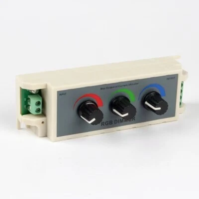 3‑Channel RGB Knob Dimmer Controller Smart LED Light Brightnes Adjust DC 12V-24V - Image 1 of 4