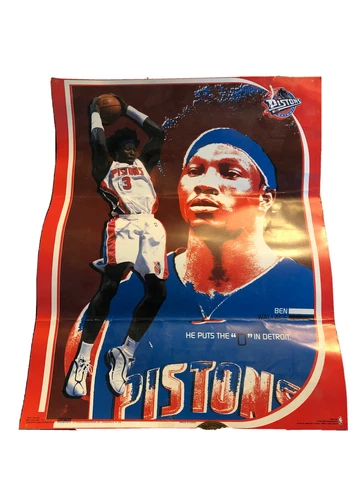 NBA Detroit Pistons 2004 Ben Wallace Poster Cover