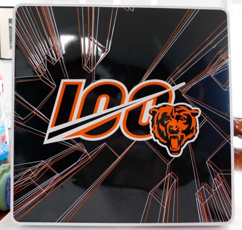 Chicago bears 100th Anniversary Tin Includes Khalil Mack & George Halas Cover