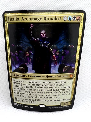 MTG Commander 2017 - Oversized Mythic Foil  Card Inalla, Archmage Ritualist - Image 1 of 2
