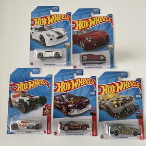 5x Hot Wheels Long Card Mod Rod Ford Mustang GT Alfa Romeo 8C Lotus Sport Elise