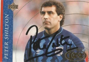 PETER SHILTON SIGNIERT ENGLAND 'CENTURIANS 100' OBERDECK HANDELSKARTE + KOA - Bild 1 von 1