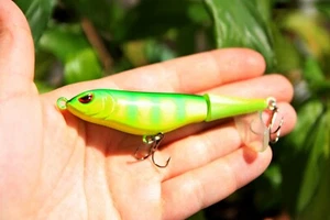 4'' 12.5g Fishing Bait Topwater Rotating Lure Whopper Plopper wobbler popper - Picture 1 of 6