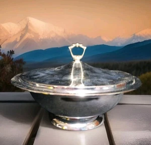 Kromex Serving Dish Bowl With Cover Mid Century Modern Large Casserole Chrome - Picture 1 of 6