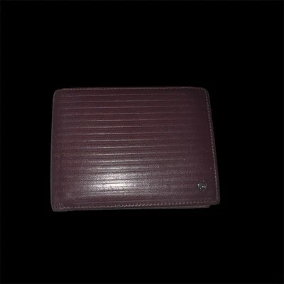 Cartera Cartier Doble Plegable Marrón/Rojo Doble Piel de Cabra Foto 1 de 4