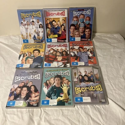 Scrubs: The Complete Series (Temporadas 1-9, DVD) 1 2 3 4 5 6 7 8 9 Región 4 Foto 1 de 4