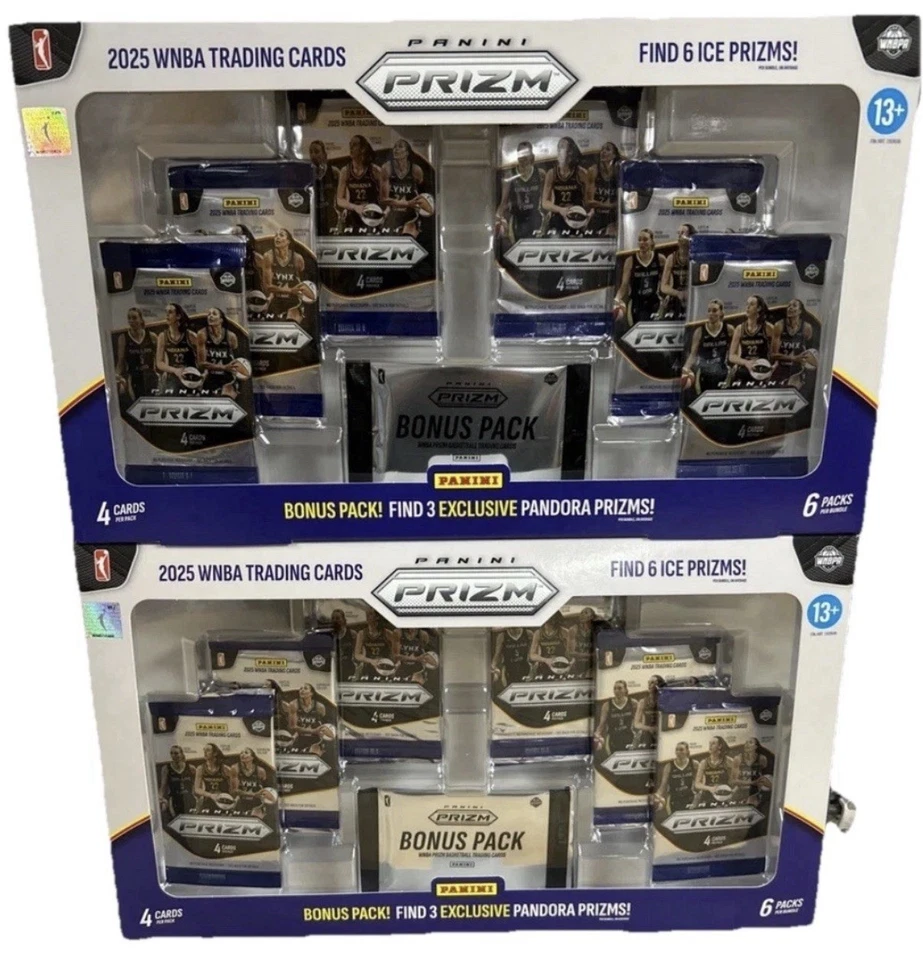 2x 2025 Costco WNBA Prizm Bundle 6 Packs + Bonus Pandora Prizm Pack SHIPS NOW!!