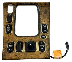 1998-2003 Mercedes CLK320 CLK430 Wood Console Master Window Switch Panel OEM - Picture 1 of 8