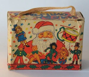 Vintage Colorful Christmas Gift Box Holiday Seasonal - Picture 1 of 3