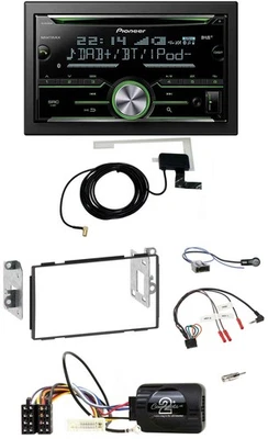 Pioneer CD USB Lenkrad Bluetooth 2DIN DAB Autoradio für Nissan Qashqai J10 07-13 - Bild 1 von 4
