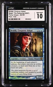 BRAIDS, CONJURER ADEPT Planar Chaos Foil Rare CGC 10 MTG EDH [Nostalgium] - Picture 1 of 2