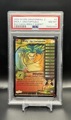 Dragonball Z CCG Score Promo | Broly The Unstoppable #5 | Broly Subset | PSA 8! - Image 1 of 4