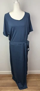 Elizabeth & James Short Sleeves Classic Cotton Knit Long Dress XL 100% Cotton - Picture 1 of 9