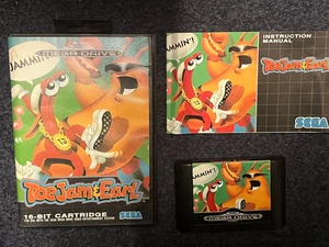 TOEJAM & EARL SEGA MEGA DRIVE JUEGO EN CAJA CON MANUAL OFICIAL REINO UNIDO PAL - Imagen 1 de 6