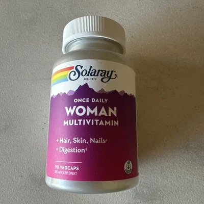 Solaray ~ Multivitamínico mujer una vez al día ~ 90 VegCap ~ Sellado ~ Exp.09/2028 Foto 1 de 4