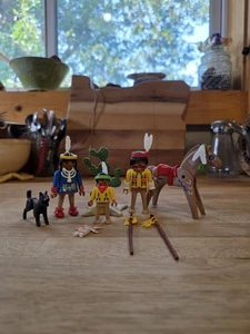 Playmobil 3396 Vintage 1974 Familia Nativa Americana Juego Completo - Imagen 1 de 9